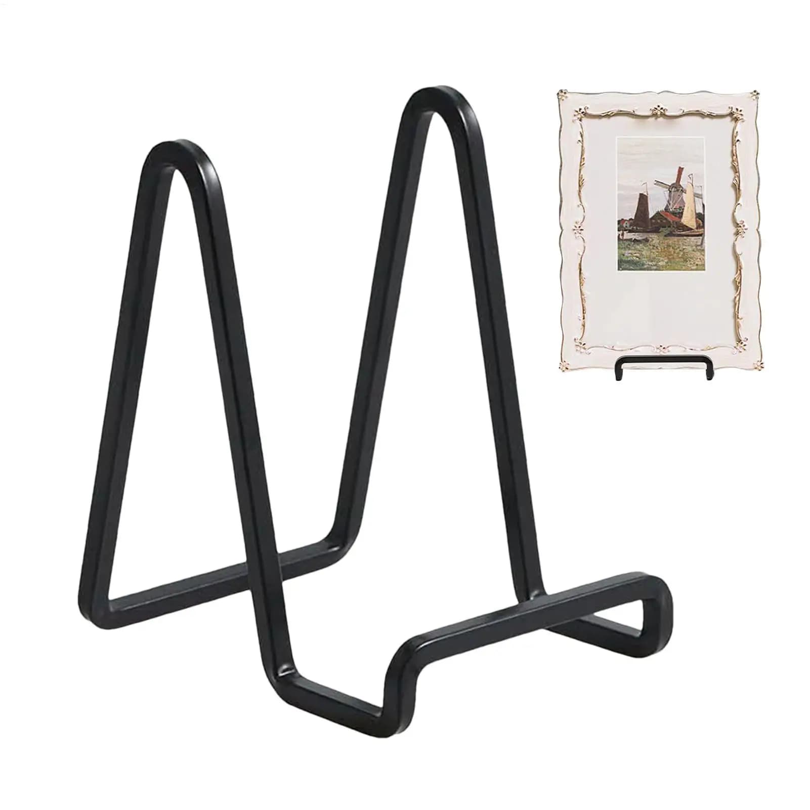 Iron Art Display Stand Dish Rack Plate Bowl Picture Frame Photo Book Pedestal Holder Home Decoration Storage Ornaments
