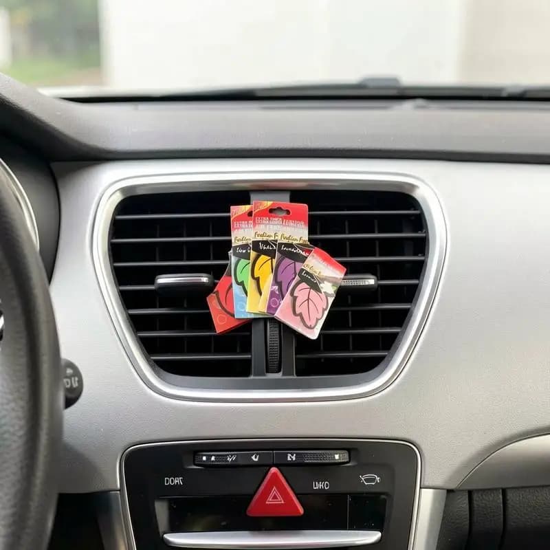 Trendy Car Vent Clip Air Freshener Diffuser with Multiple Scented Oil Options