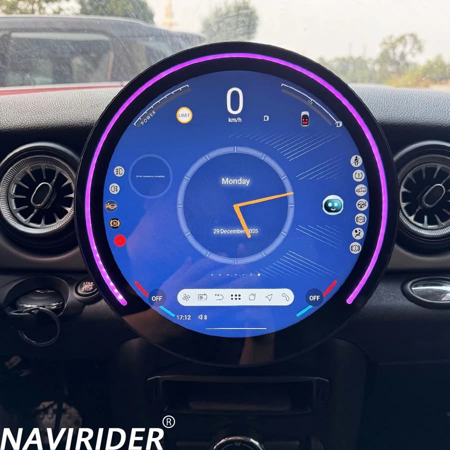 Autoradio Android 14 da 11,8 Pollici per BMW MINI R56 R60 2007-2014, GPS, Video, Stereo, Navigazione, Multimedia, 4G WIFI, Collegamento Carplay