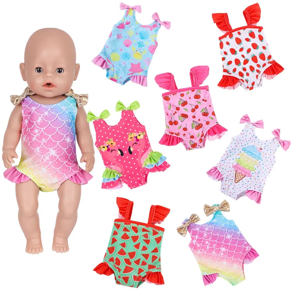 Nuovi vestiti estivi per bambole bikini 2026 per bambole da 43 cm e bambole reborn da 17 pollici