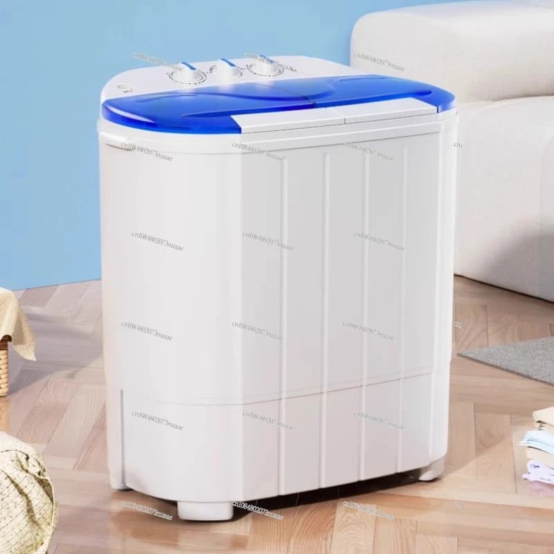 Lavatrice per uso domestico in dormitorio Piccola lavatrice a doppio secchio ad asciugatura rapida Elution Mini lavatrice per biancheria intima per bambini a doppio scopo