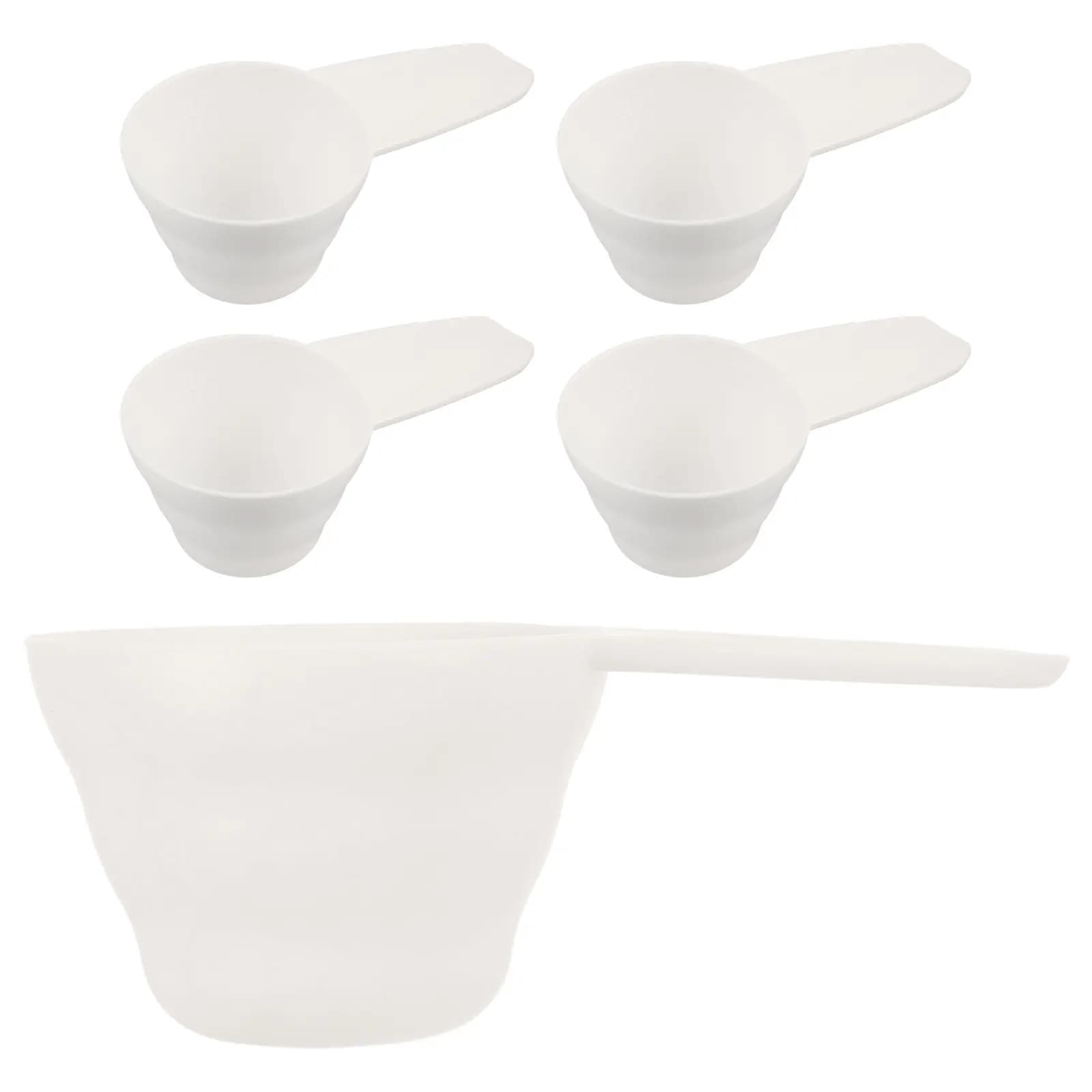 5Pcs Plastic Measuring Spoons Set Food Grade Kitchen Baking Scoop for Coffee Beans Flour Dry Ingredients Gram Accurate 8G 10G