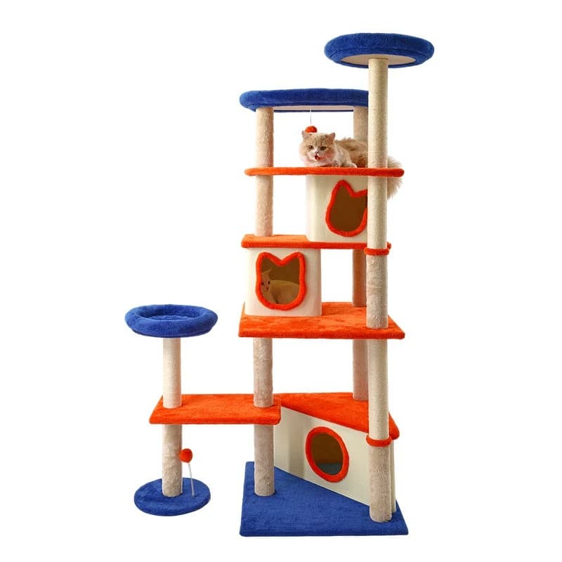 Tiragraffi per gatti, cuccia per gatti, albero per gatti