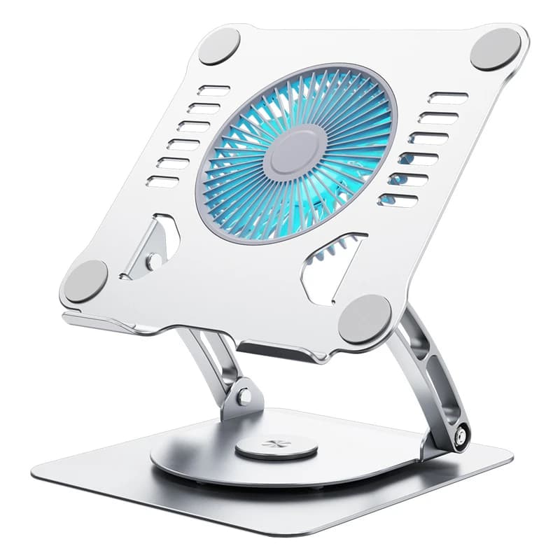 With Cooling Fan Aluminum Alloy Bracket for Microsoft Laptop 1/2/3/4/5 12.4 13.5 15 Inch Stand for MacBook Air / Pro 14 M4 M3