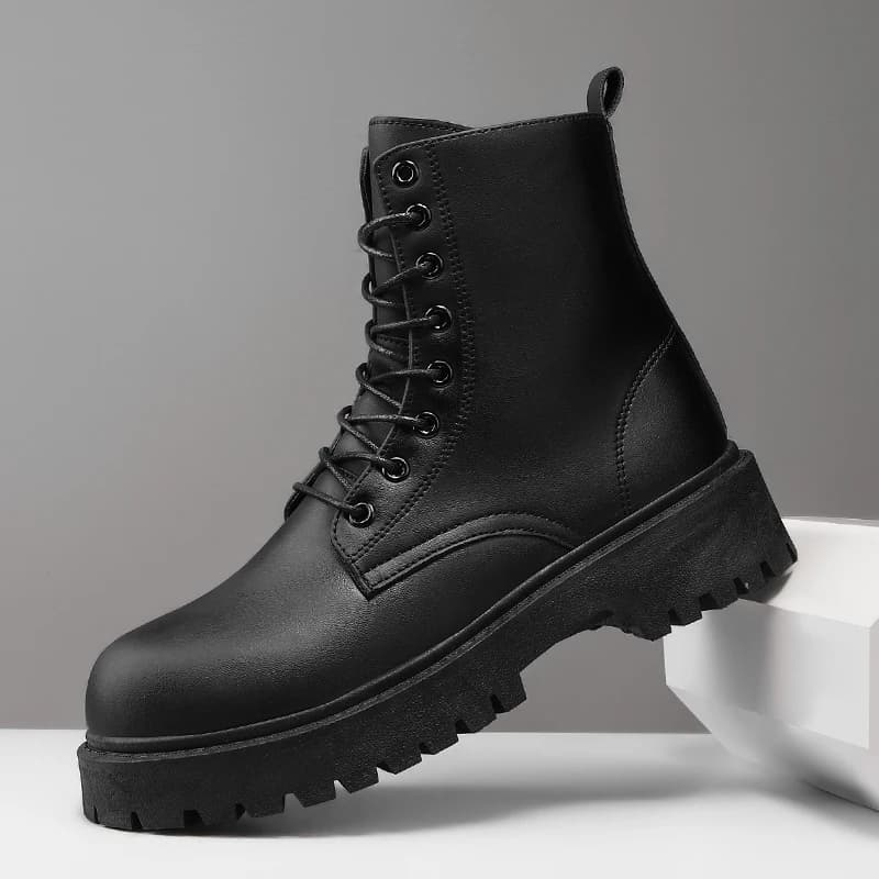 YUYIN Men's High-Top Boots Soft-Soled Casual Fashion Comfortable Non-Slip Lightweight Trendy Outdoor Boots Zapatos Casuales