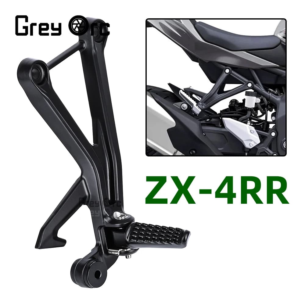 Pedane Posteriori per Moto Compatibili con Kawasaki ZX4RR ZX4R 2023-2024, Accessori Moto