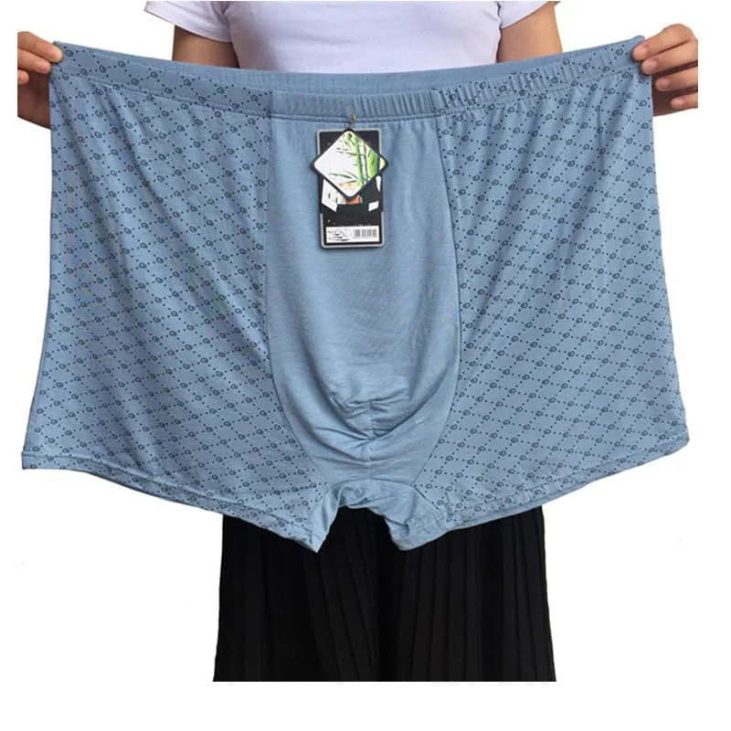 Men plus size 9XL 11XL boxer underwear Cotton Comfortable elasticity Stretch boxer oversize underwear navy blue 60 58 gray 54