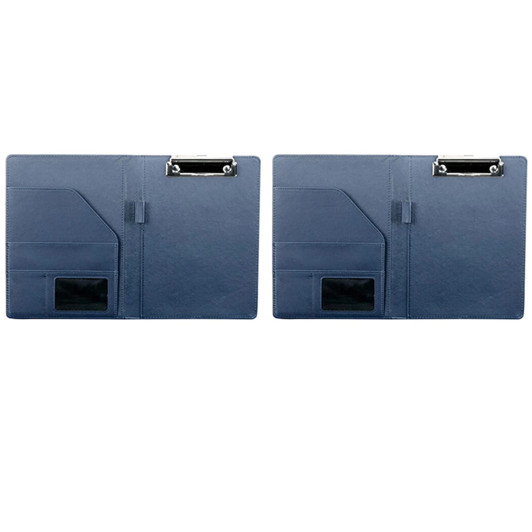 2X A5 Borsa per documenti Cartella di file Appunti Ufficio aziendale Materiale scolastico finanziario (Blu)