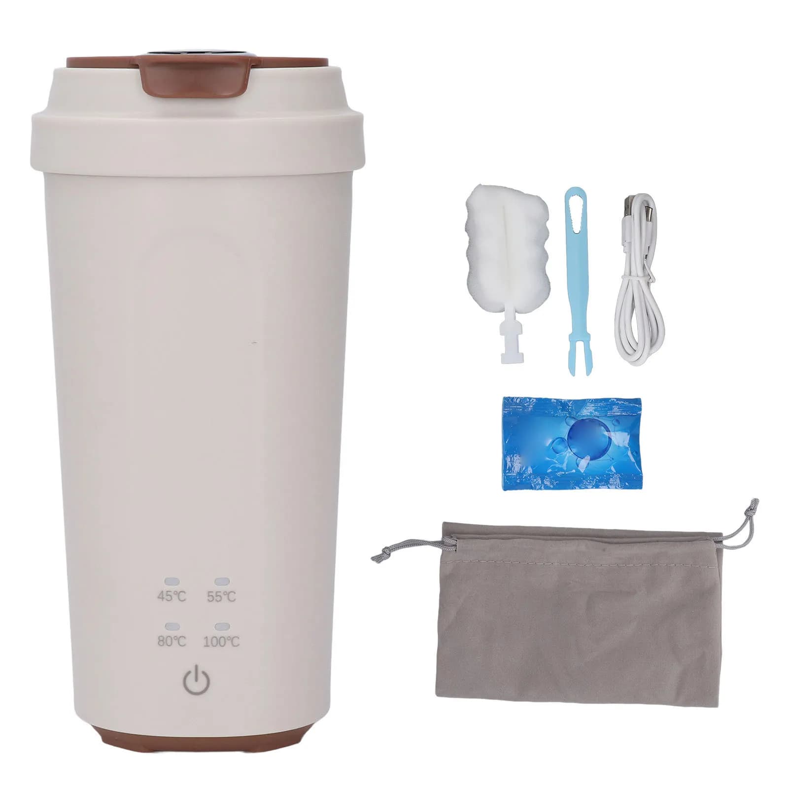 500 ml Rechargeable Stainless Steel Portable Electric Kettle 300 W Quick boiling for Tea, Coffee, Milk