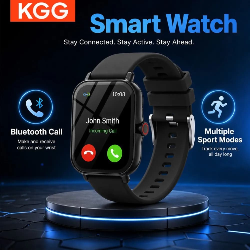 1.83'' HD Screen Kids Smart Watch BT Call Camera Music Playback Multi-Sport Modes Fitness Tracker Smartwatch for Boys Girls