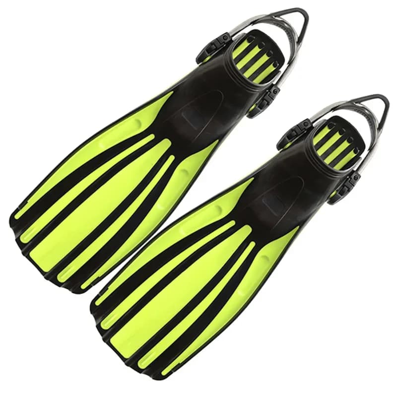 Pinne da Snorkeling Regolabili in Acciaio Inossidabile con Cinturino a Molla, Misura Corta, Durevoli, per Adulti, Sport Acquatici e Nuoto