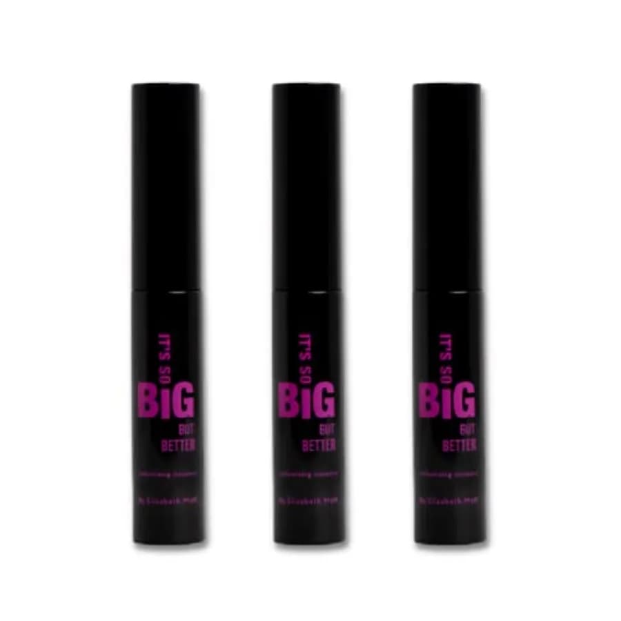 Elizabeth Mott Black Volumizing Mascara Set: Formula in Fibra Allungante, Resistente all'Acqua e Anti-sbavature con Applicatore a Cucchiaio, Cruelty-Free