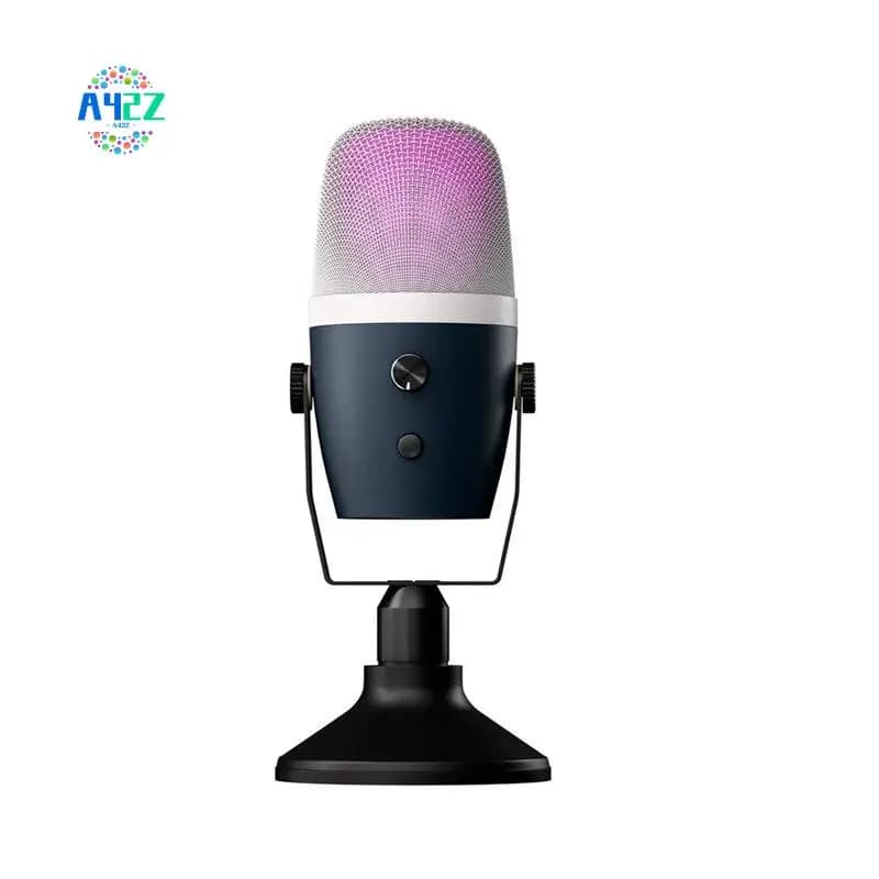 Microfono USB da tavolo A42Z per computer, registrazione, gaming, voce, canto, microfono professionale RGB per registrazione in studio