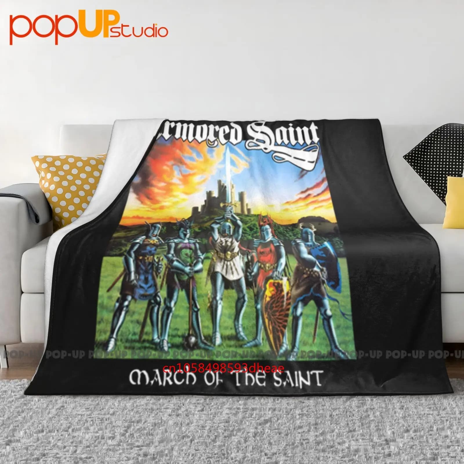 New D T G Armored Saint March Of The Ultra-Soft Blanket Quilt Winter Sofa Cover Bed Covers