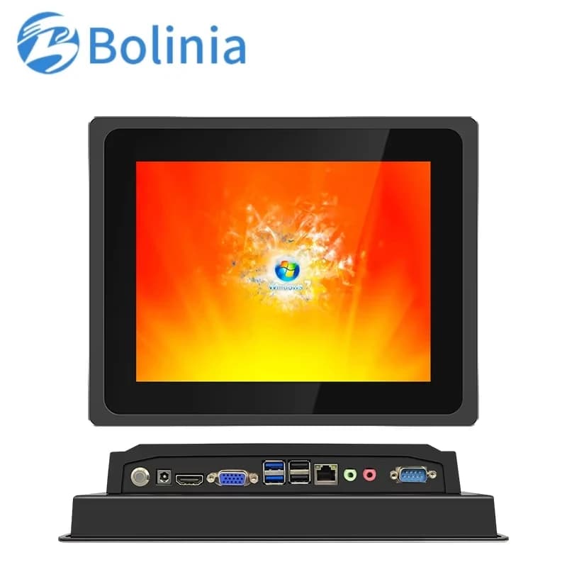 PC industriale all-in-one a basso costo Touch screen J1900 da 12 pollici Mini tablet industriale senza ventola X86 Pc tutto in un pannello