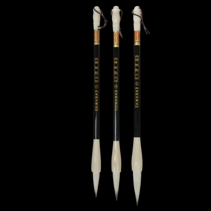Weasel Hair Calligraphy Brush Set Ouyang Xun Regular Script Multiple Hair Writing Brush Yan Zhenqing Running Script Brush Pen