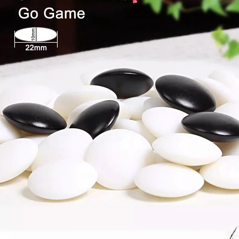 Go Game Set di scacchi, 361 pezzi degli scacchi in melammina D2.2 cm, senza scacchiera, gioco di scacchi cinese, gioco da tavolo Weiqi, gioco Borad, Wuziqi