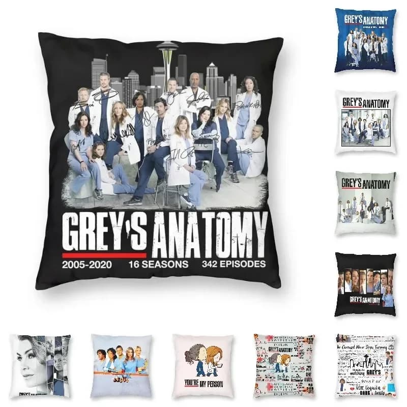 Greys Anatomy Seasons attaches signs lining for pillow print pillow for pillow for pillow for pillowcase custom decoration for home