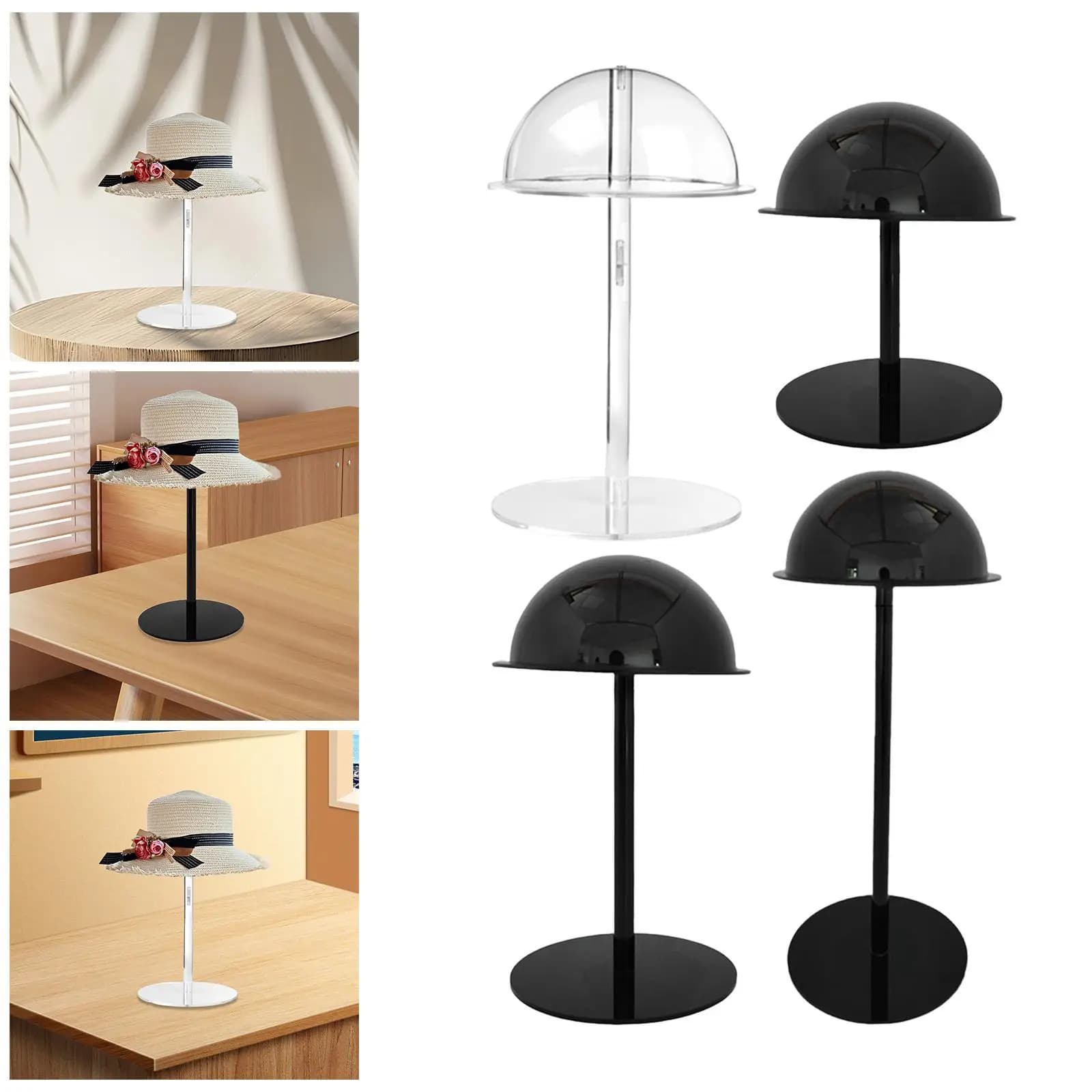 Hat Stand Tabletop Hat Rack Non Slip Multifunctional Sturdy Holder Organizer