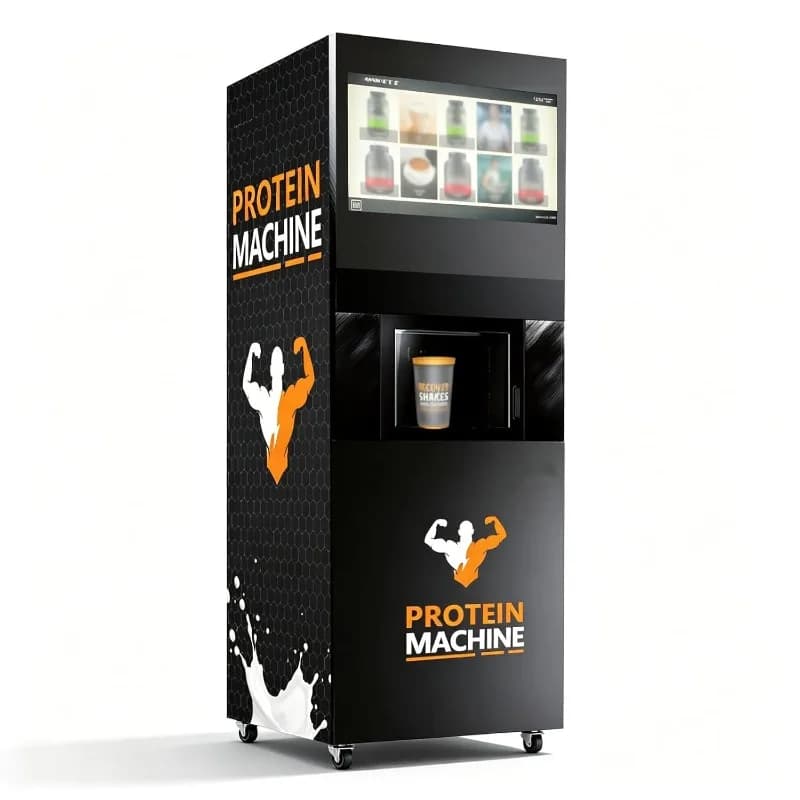 Custom Smart Protein Powder Drink Vending Machine - Commercial Protein Shake Dispenser with Touch Screen Cashless Payment System
