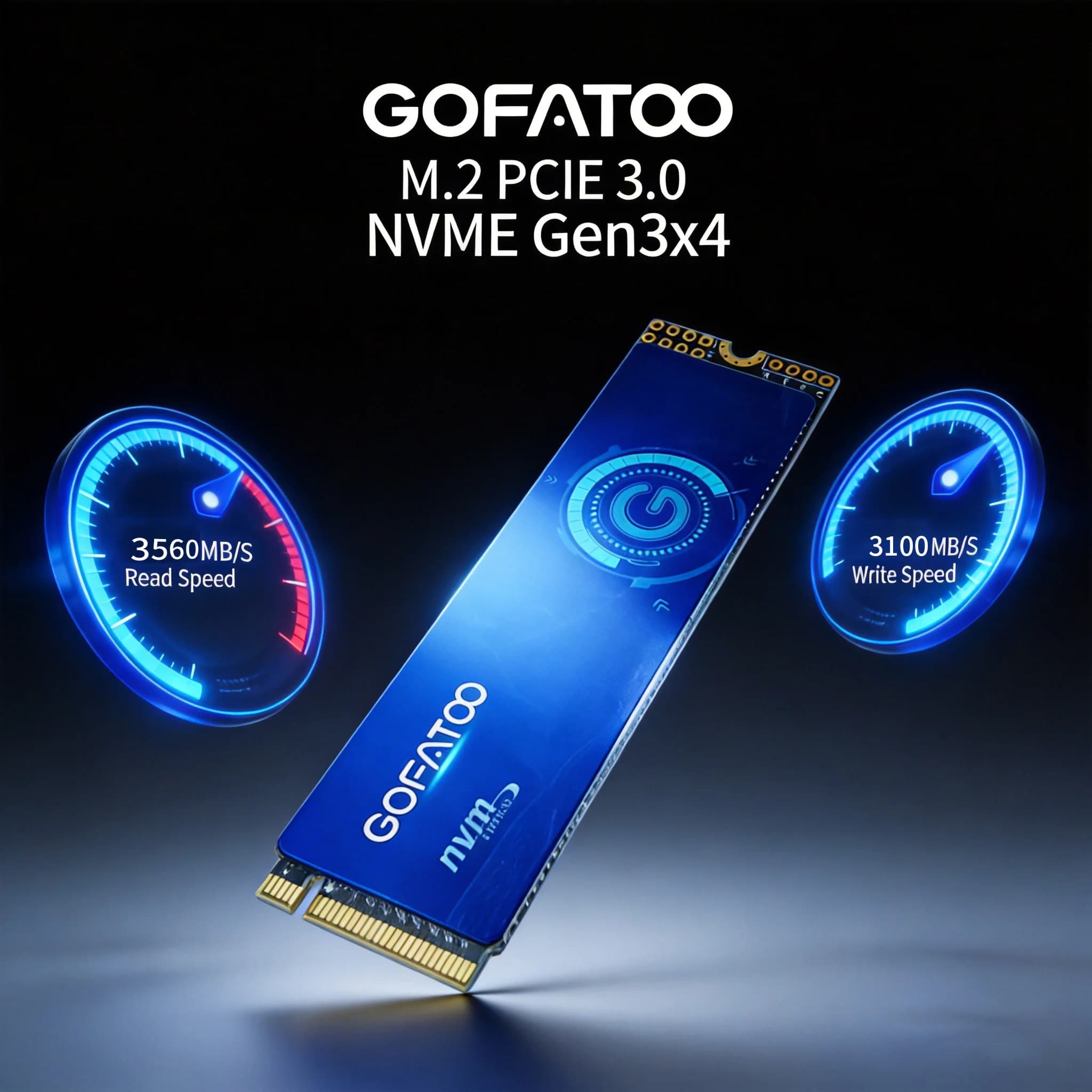 GOFATOO SSD M2 NVME 256GB 512GB 1TB 2TB SSD M.2 2280 PCIe 3.0×4 Internal Solid State Drive For Laptop Desktop Game Console