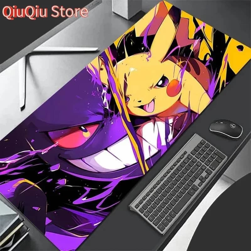 Neon Splash Ghost Gengar Gaming Mouse Pad Waterproof Non-slip Desk Mat