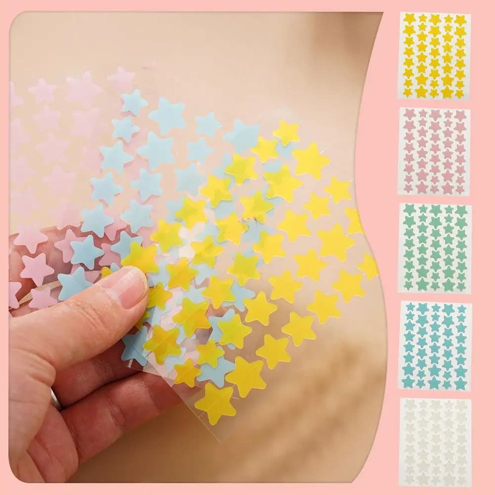 Star brufolo Patch Acne colorato invisibile rimozione dell'acne adesivi per la cura della pelle Y2K originalità correttore viso Spot strumento di bellezza
