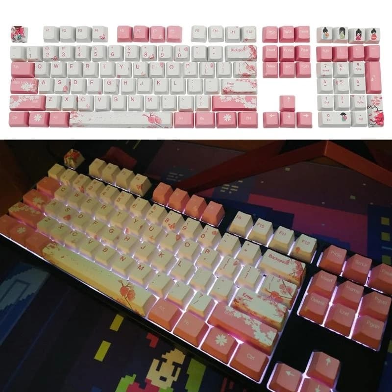 Copritasti a sublimazione PBT 108 tasti per interruttori MX per tastiera da gioco meccanica migliore vendita