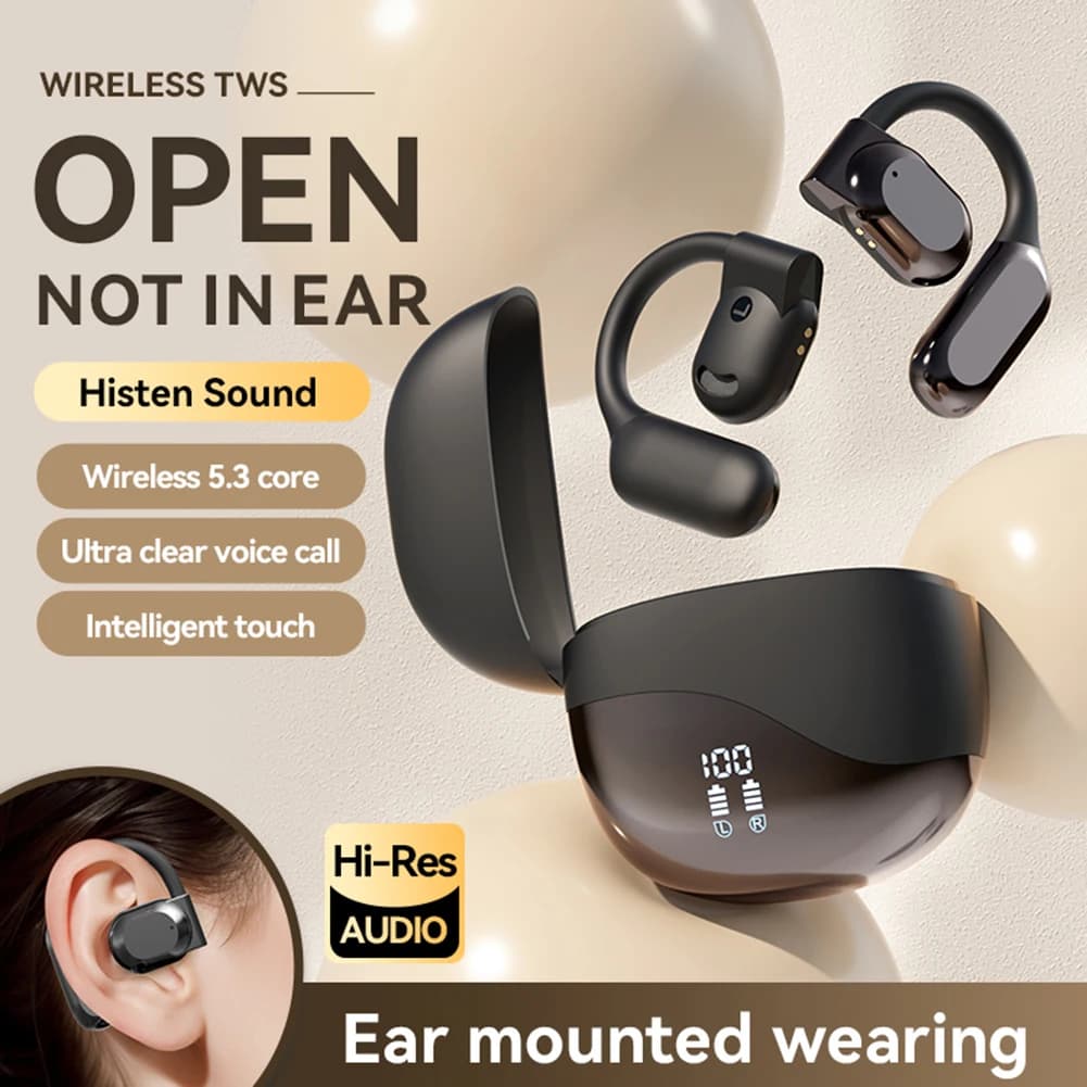 Lingue Traduttore in tempo reale Auricolari Traduttore vocale Auricolare wireless Auricolari per traduzione BT Con cancellazione del rumore Impermeabile