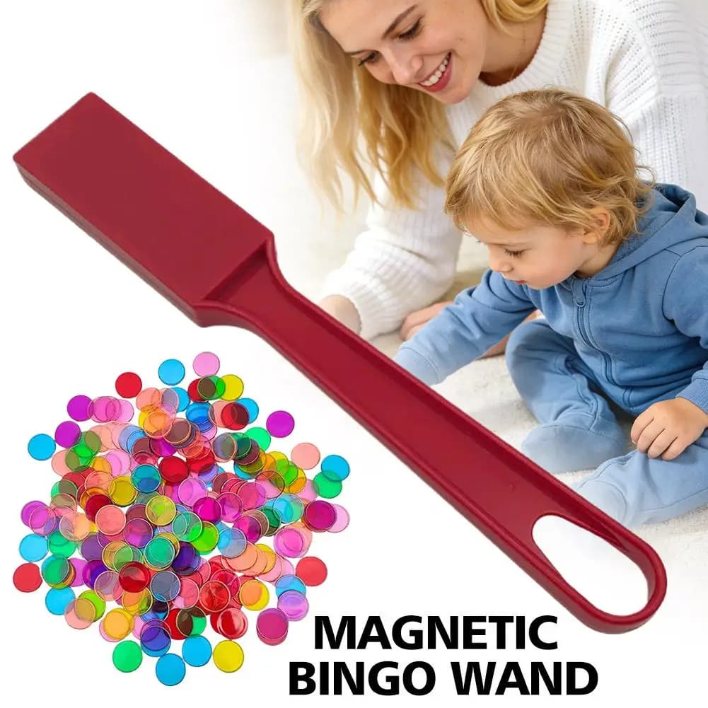 Bacchette Magnetiche Montessori e Fiches da Bingo: Giochi Educativi per Contare e Ordinare i Colori, Ausili Didattici per Bambini