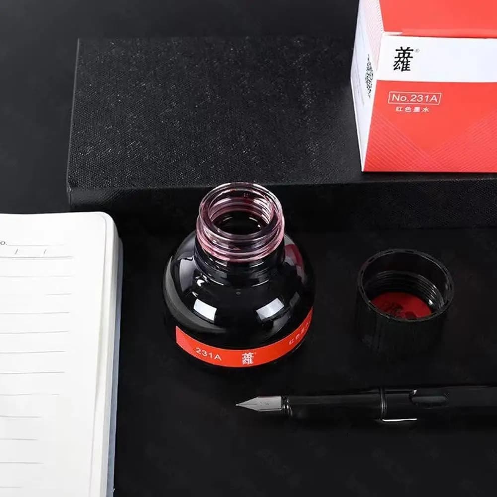 1 Bottle YingXiong Black 70ml Fountain Pen Ink Refilling Pen Ink Fountain Inks Quality Calligraphy Writing High Stationery