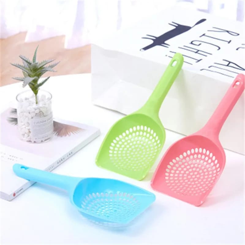 1pc Cat Litter Scoop Large Hole Kitty Litter Shovel Durable Pet Waste Cleaner Fast Sifting Pet Cleaning Tool