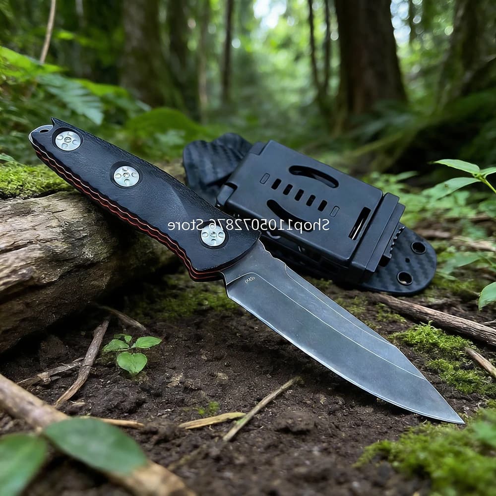 113 Backpack Fixed Blade Knife with Sheath Pocket Knife Outdoor Camping Climbing Fishing Jungle Adventure Tools Men's Gift EDC