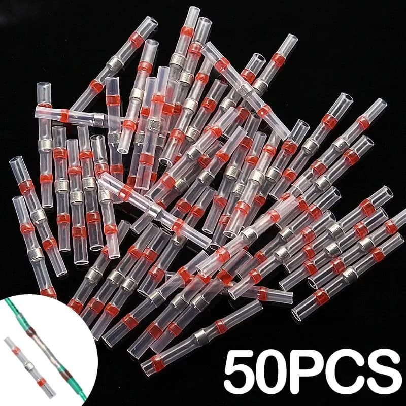 50-piece SST21 Waterproof AWG22-18 Welded Welding Terminal Connectors SST21 Waterproof AWG22-18 Welding Terminal with Head Electric Joint