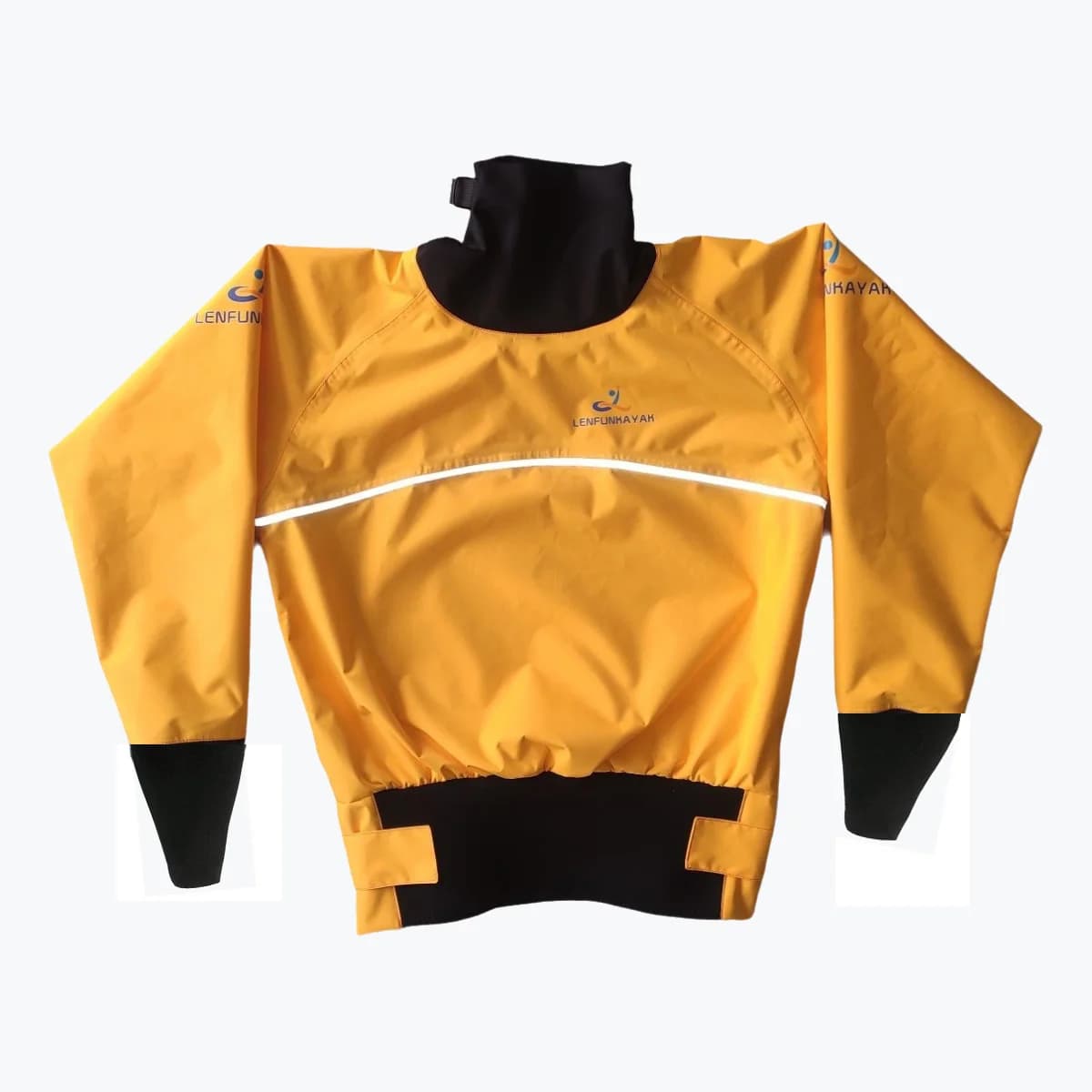 UNISEX LENFUN giacca impermeabile guarnizione in neoprene per gabbie da kayak, giacca spray superiore asciutto, top a vela, giacca da canoa per rafting con pagaia