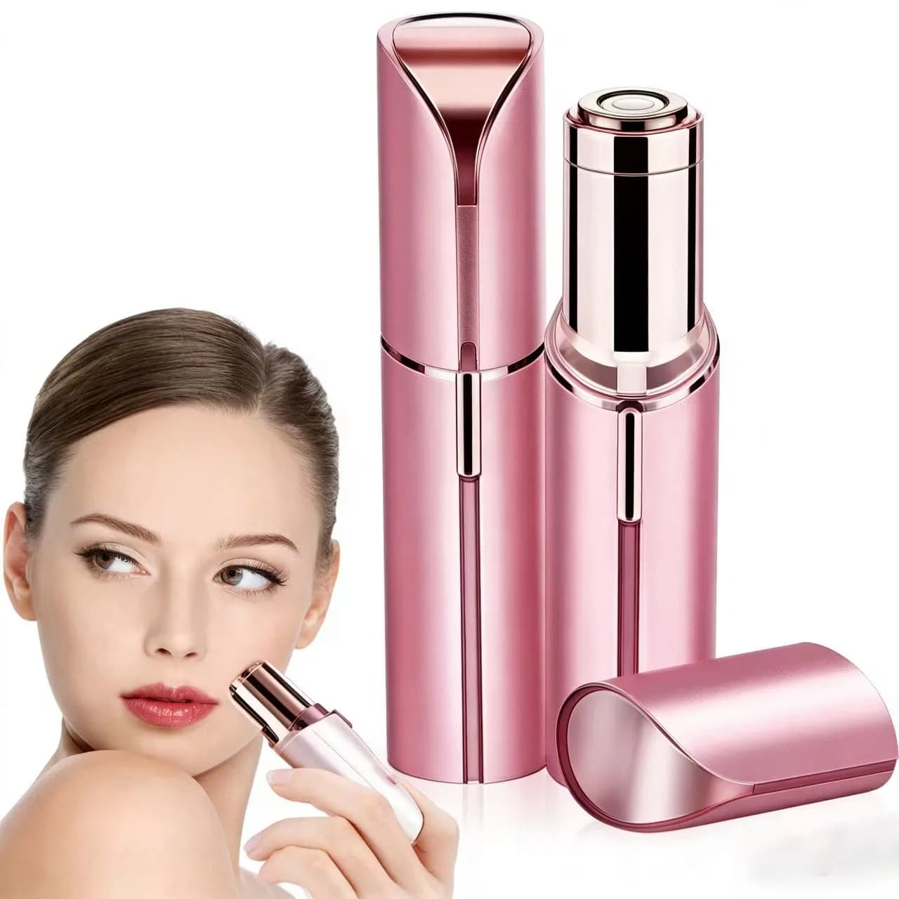 Trimmer per sopracciglia ricaricabile di precisione – Mini epilatore elettrico portatile per peli del viso da donna, strumento di bellezza compatto per una facile cura delle sopracciglia