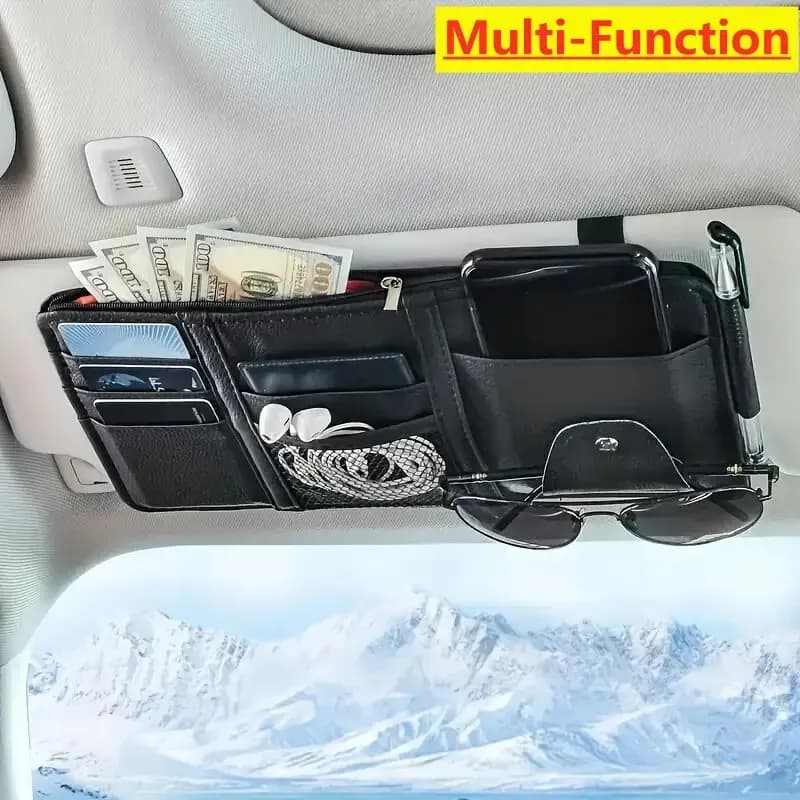 Self-seater visor bracket for mobile phone support for sunglasses Interior accessories for car cars Support for pocket cards