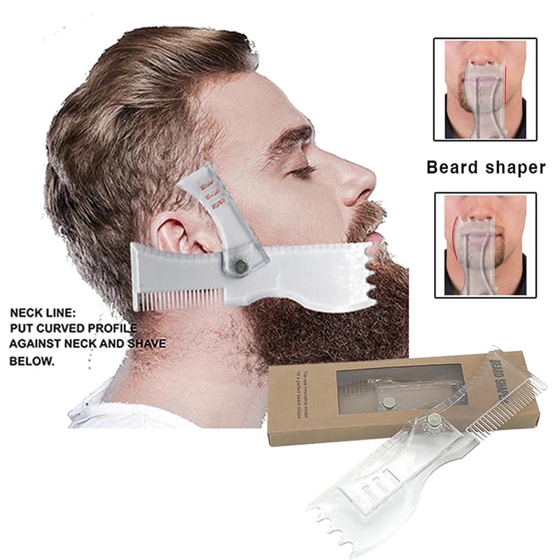 [WHB] Adjustable Tool to Model Barba, Stencil Portable for Man, Modeling Combs, Trimmer