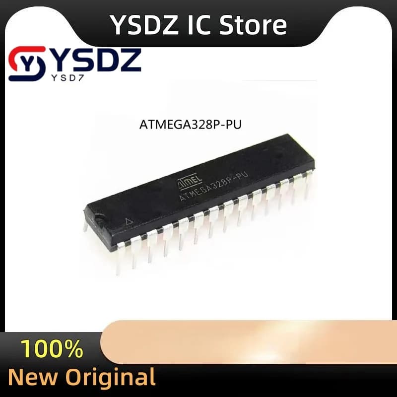 Nuovo microcontrollore originale ATMEGA328P-PU a innesto diretto DIP28 a 8 bit AVR con memoria flash da 32K