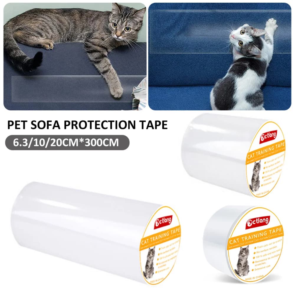 Cat furniture protection Cats scratch-resistant tape for cat training Safe transparent tapes Sofa protections Graffi for sofa corners
