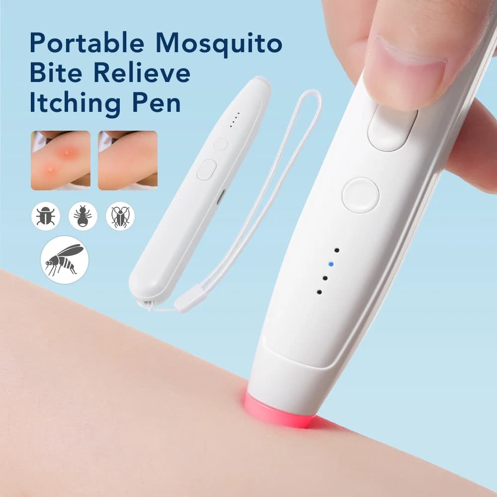 Penna portatile ricaricabile per punture di insetti di zanzara Allevia il prurito Penna per prurito naturale anti-prurito senza sostanze chimiche per bambini adulti