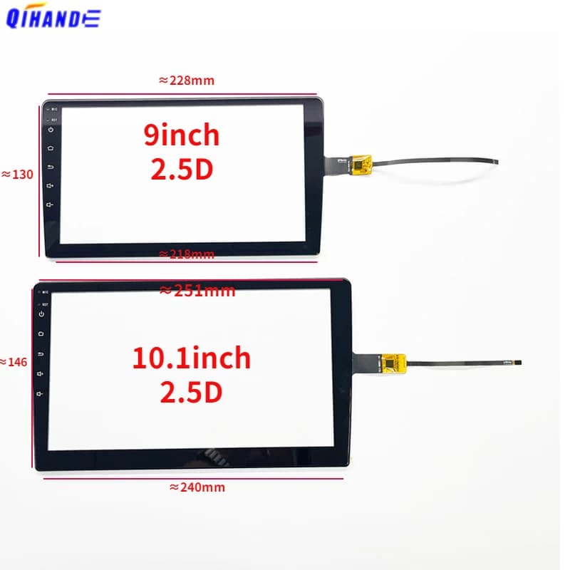 Nuovo 2.5D 6Pin di Vetro Per FD101GS0035A-FPC-V02 9 Pollici 10.1 pollici Auto Dvd Gps Lettore Touch Screen Digitizer Touch Panel Sensore