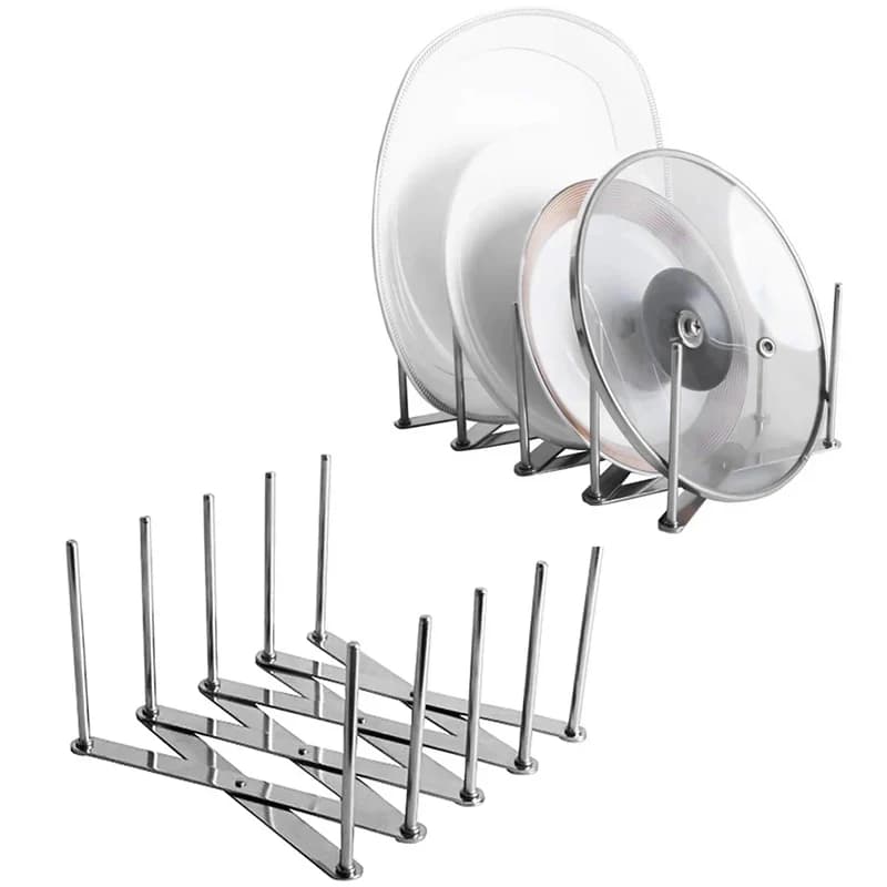 1/2pcs coperchi resto supporto pentola coperchio supporto retrattile pentola copertura padelle rack cucina scarico mensola organizzatore supporto utensili accessori