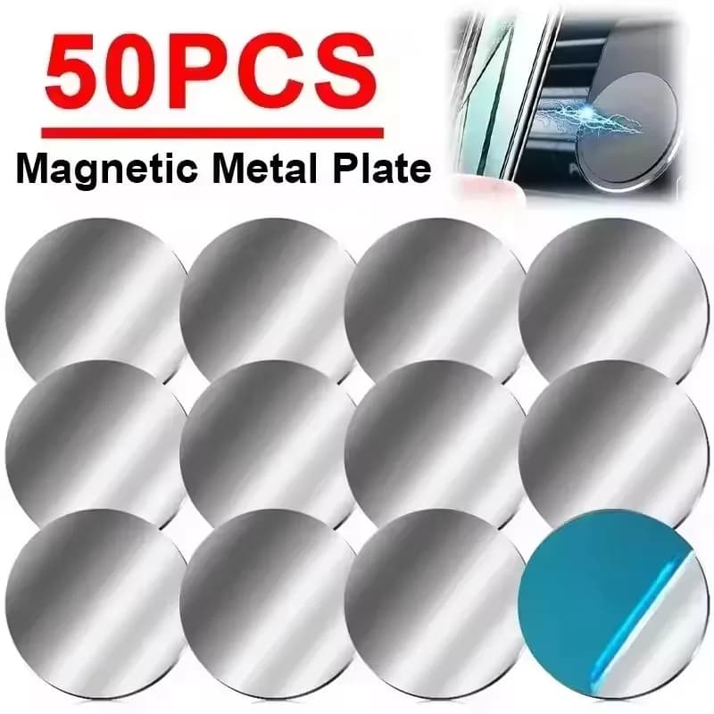 50/1PCS Piastra metallica per supporto magnetico per telefono per auto Adesivo autoadesivo in lamiera di ferro Magnete Supporto per telefono cellulare per iPhone