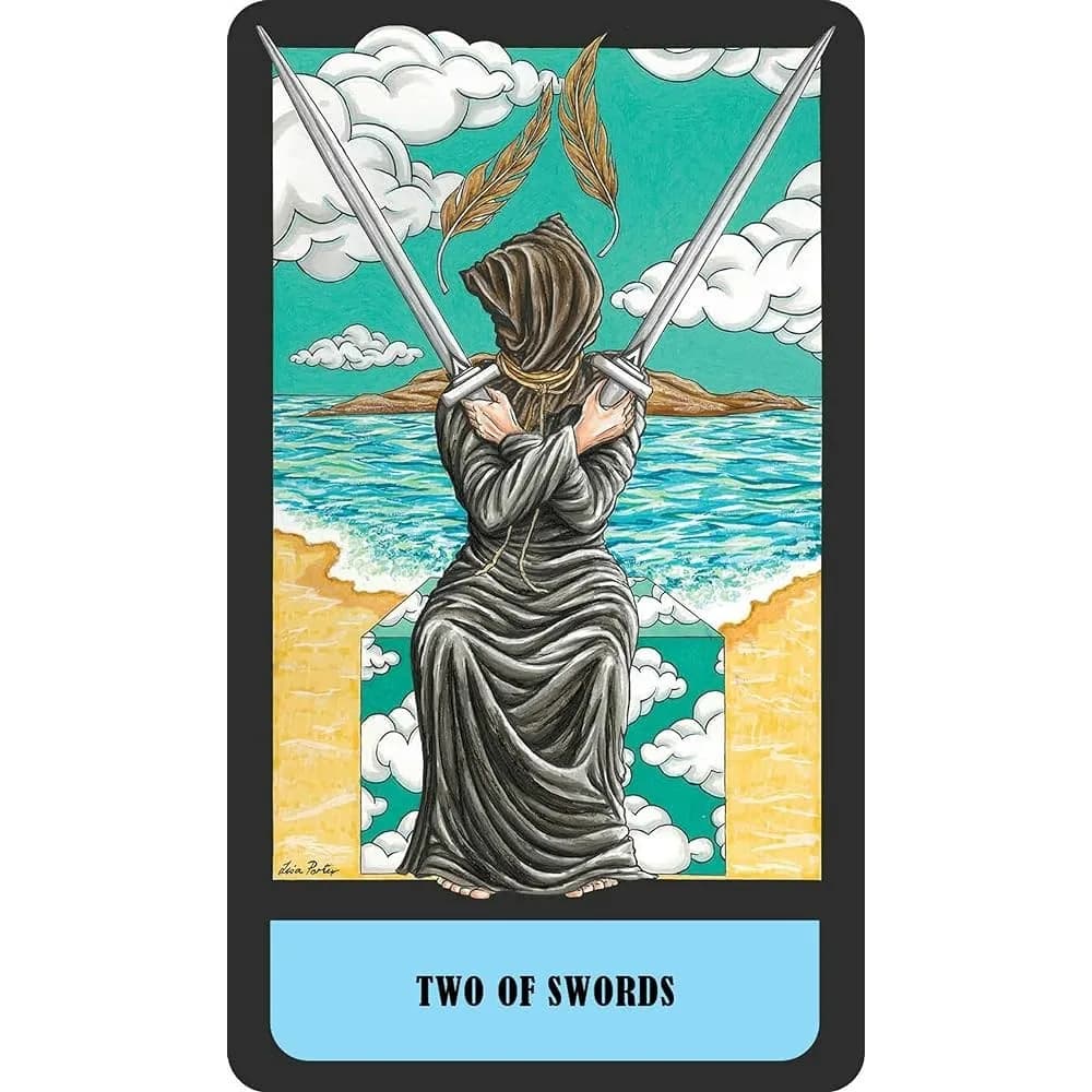 Tarocchi del regno mistico da 10,3 * 6 cm 78 carte a colori Una compilazione unica e disegnata a mano di carte dei tarocchi vibranti