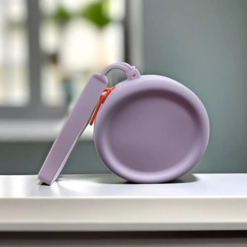 Fashion Silicone Earphone Pouch Round Waterproof Key Bag Zipper Wallet Woamn Girls