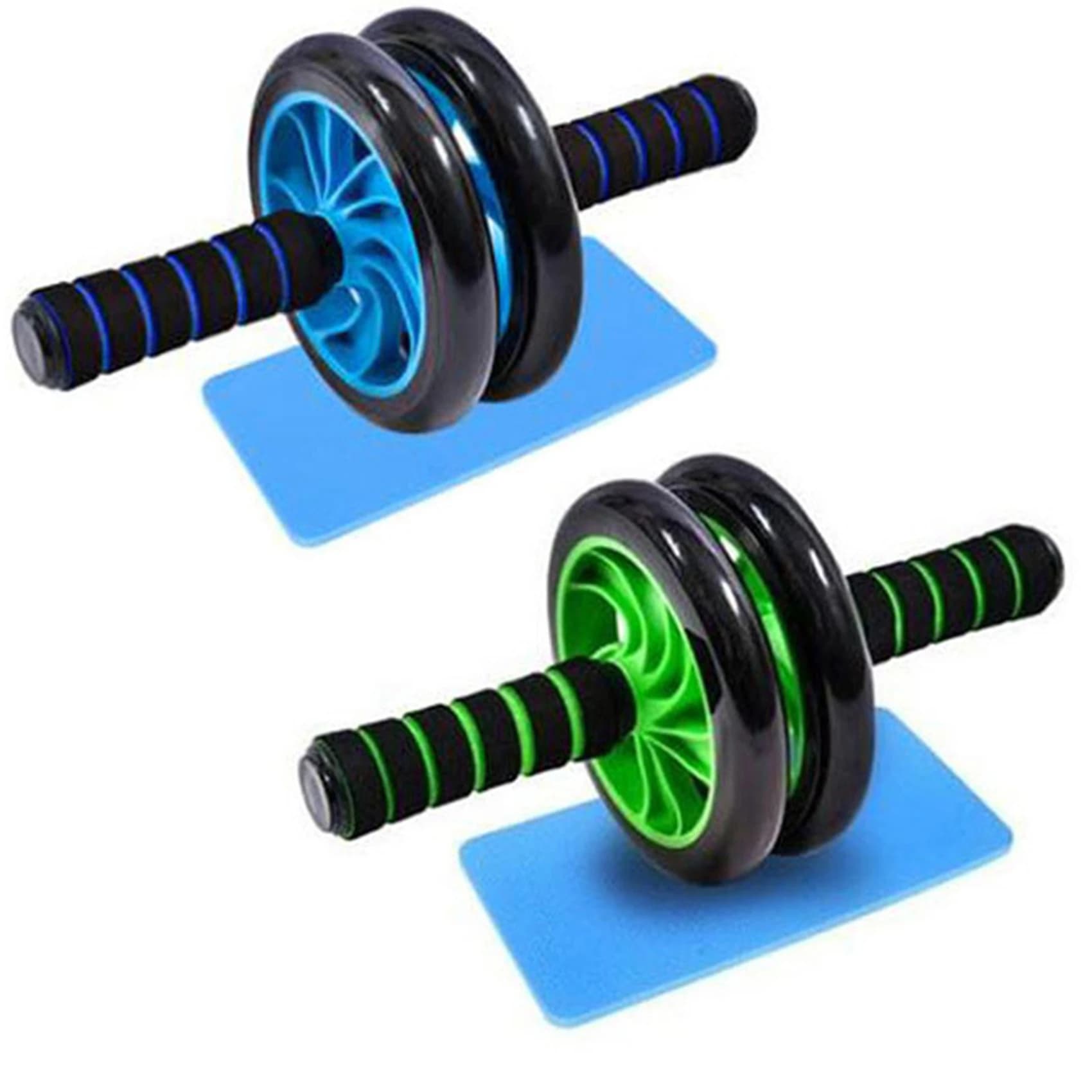 Ab Wheel Roller Ruota addominale Ruote per esercizi Maniglie antiscivolo Allenamento fitness Attrezzatura per esercizi in palestra a casa per costruire muscoli