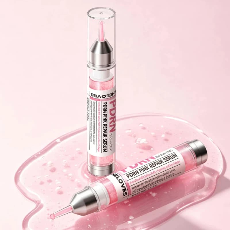 PDRN Pink Repair Facial Serum Nicotinamide Collagen Microcapsule Essence Hydrating Repair Skin Barrier Nourishing Facial Serum