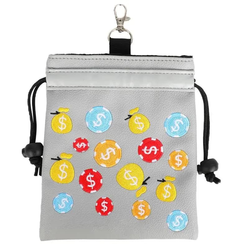 Custodia per oggetti di valore da golf Borsa per organizer per palline da golf con coulisse Borsa per accessori da golf con coulisse per palline da golf Tees Pennarelli per palline Cappello