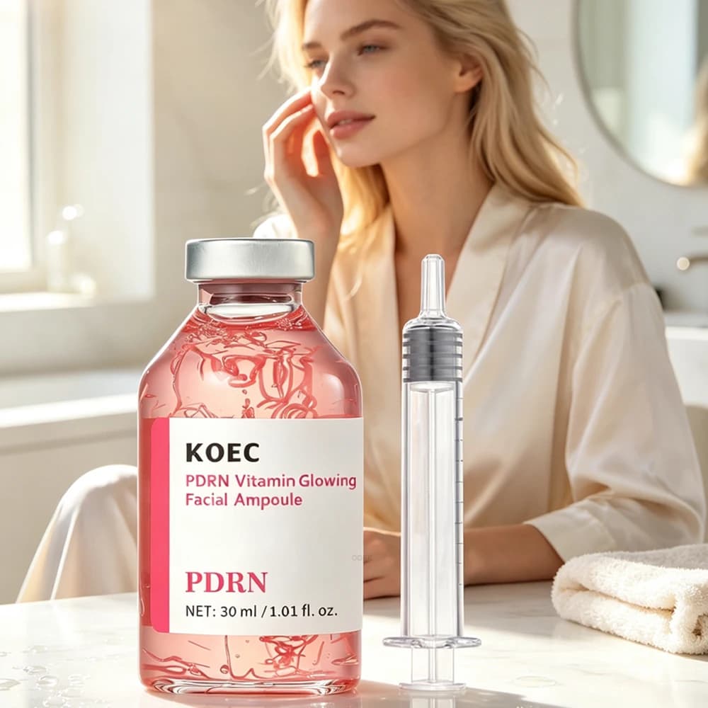 30ml Salmon DNA PDRN Vitamin Glowing Deep Collagen Ampoule Skin Booster Essence Brightening Anti-Wrinkle Moisturizing Skincare